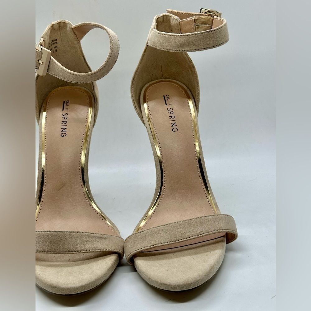 Women's Suede Open Toe Heels